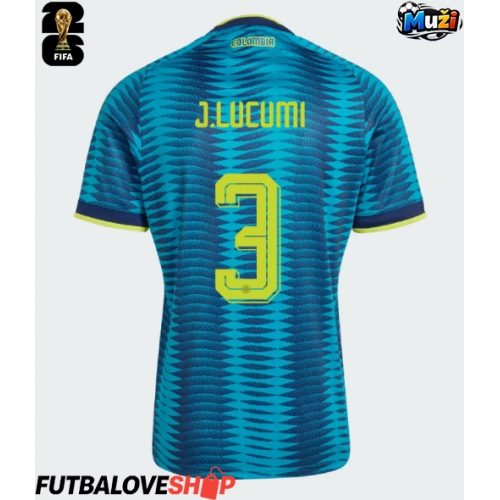 Dres Kolumbia Jhon Lucumi #3 Preč MS 2026 Krátky Rukáv